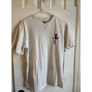 Member's Only Double Sided White Grim Reaper T-Shirt  Men's Size‎ S MSRP $40
